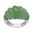 Sterling Silver Jade Ring, Women's, Size: 7, Green