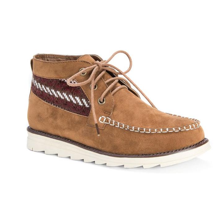 Muk Luks Victoria Women's Water-resistant Moccasin Boots, Girl's, Size: 10, Grey