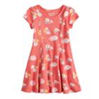 Girls 4-10 Jumping Beans&reg; Printed Dress, Size: 8, Lt Orange