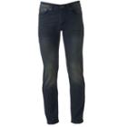 Men's Dusted Straight-leg Jeans, Size: 36x34, Dark Blue