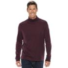 Men's Croft & Barrow&reg; Classic-fit Easy-care Interlock Turtleneck, Size: Xl, Drk Purple