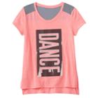 Girls Plus Size So&reg; Blocked Mesh Tee, Size: 12 1/2, Brt Pink