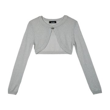 Girls 7-16 Iz Amy Byer Lurex Shrug, Size: Xl, Silver
