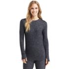 Plus Size Women's Cuddl Duds Soft Knit Crewneck Top, Size: 2xl, Grey (charcoal)