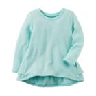 Girl's 4-8 Carter's Ruffle Sweatshirt, Size: 6, Turquoise/blue (turq/aqua)