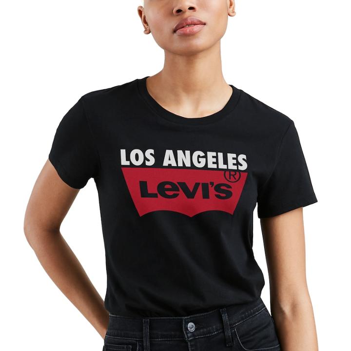 Women's Levi's&reg; The Perfect Destination Tee, Size: Xl, Black
