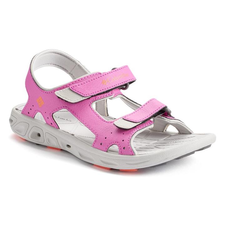 Columbia Techsun Girls' Water Sandals, Girl's, Size: 4, Med Pink