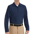 Big & Tall Red Kap Classic-fit Industrial Button-down Work Shirt, Men's, Size: S Tall, Blue