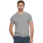 Men's Marc Anthony Core Slim-fit Stretch V-neck Tee, Size: Medium, Med Grey