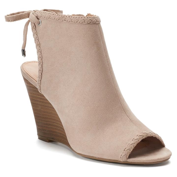 Lc Lauren Conrad Bergenia Women's Wedges, Size: 8.5, Natural