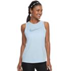 Women's Nike Dry Training Swoosh Graphic Tank, Size: Medium, Blue (navy)