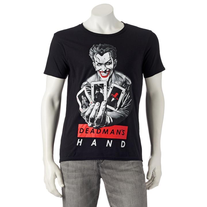Men's Dc Comics The Joker Cards Tee, Size: Xxl, Black