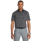 Men's Van Heusen Flex Non-iron Classic-fit Button-down Shirt, Size: Small, Black