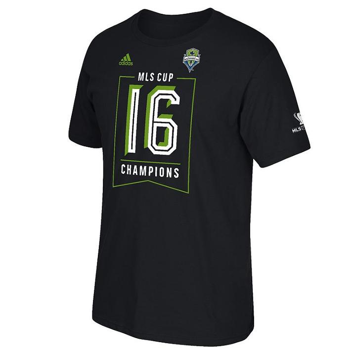 Men's Adidas Seattle Sounders 2016 Mls Cup Champions Tee, Size: Medium, Green