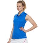 Women's Fila Sport&reg; Space-dye Sleeveless Golf Polo, Size: Small, Med Blue