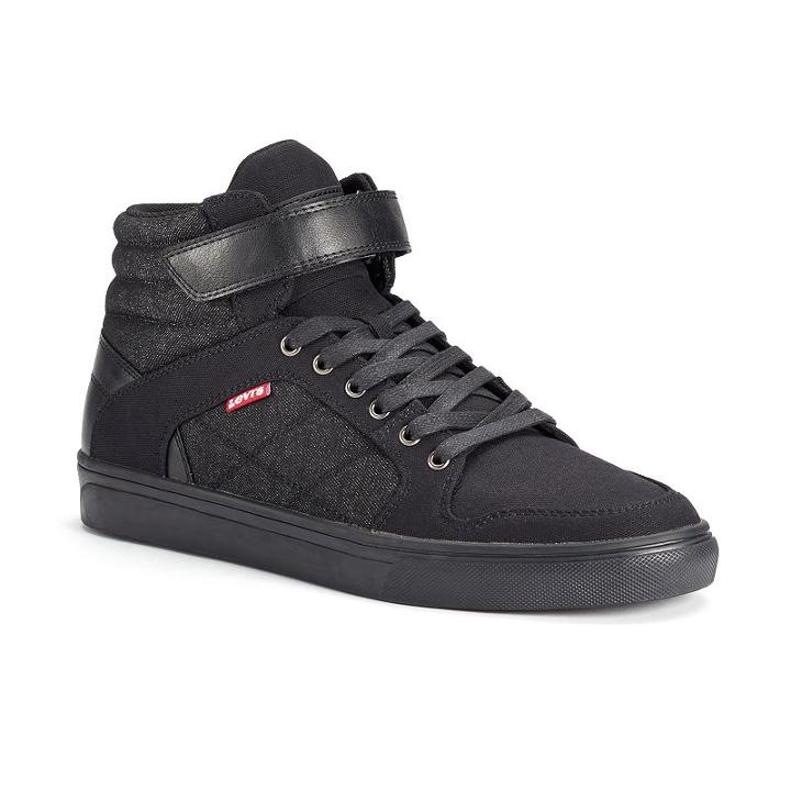 Levi's&reg; Oakley Denim Men's High-top Sneakers, Size: 9.5, Black