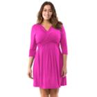 Plus Size Maternity Pip & Vine By Rosie Pope Wrap Nursing Dress, Women's, Size: 2xl, Brt Pink