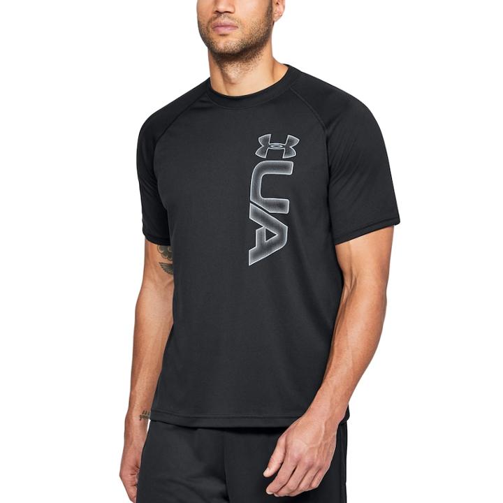 Men's Under Armour Ua Tech Graphic Tee, Size: Xl, Black