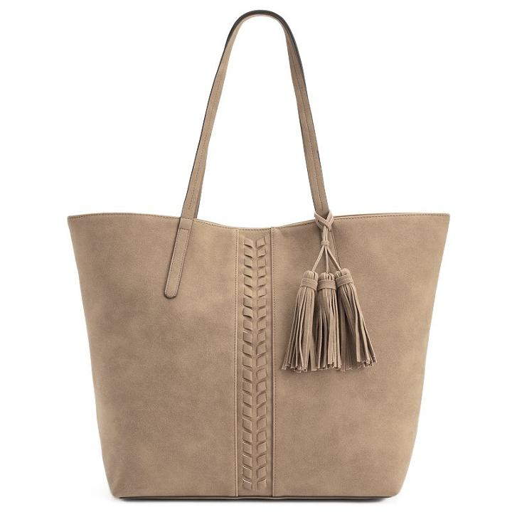 Sonoma Goods For Life&trade; Winona Laced Tassel Tote, Women's, Lt Brown