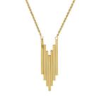 14k Gold Staggered Stick Necklace, Women's