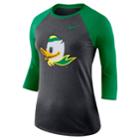 Women's Nike Oregon Ducks Baseball Tee, Size: Medium, Grey