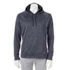 Men's Tek Gear&reg; Performance Fleece Space-dye Pullover Hoodie, Size: Xxl, Black
