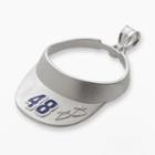Insignia Collection Nascar Jimmie Johnson Sterling Silver 48 Visor Pendant, Women's, Blue