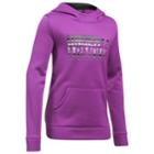Girls 7-16 Under Armour Favorite Fleece Wordmark Hoodie, Size: Large, Pink Ovrfl