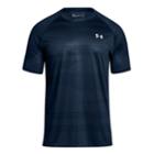 Men's Under Armour Tech Printed Tee, Size: Large, Dark Blue