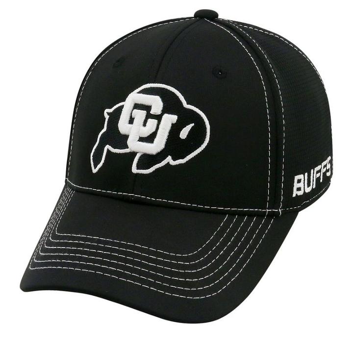 Adult Top Of The World Colorado Buffaloes Dynamic Performance One-fit Cap, Men's, Black