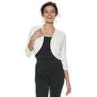 Women's Elle&trade; Cozy Sweater Shrug, Size: Large, White