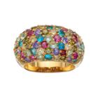 Sophie Miller Lab-created Ruby & Cubic Zirconia Dome Ring, Women's, Size: 8, Multicolor