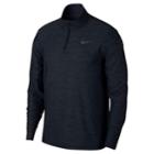 Men's Nike Breathe Quarter-zip Top, Size: Large, Grey (charcoal)
