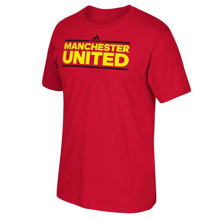 Men's Adidas Manchester United Go-to Climalite Tee, Size: Xxl, Red