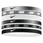 Nike 6-pk. Printed Swoosh Headband Set, Women's, White Black