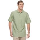Big & Tall Men's Batik Bay Classic-fit Textured Plaid Button-down Shirt, Size: 3xl Tall, Green