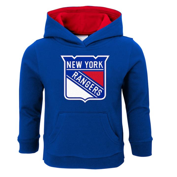 Boys 4-7 New York Rangers Prime Pullover Fleece Hoodie, Size: M(5/6), Blue