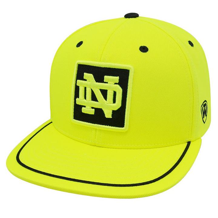 Adult Top Of The World Notre Dame Fighting Irish Clubhouse Snapback Cap, Men's, Brt Yellow