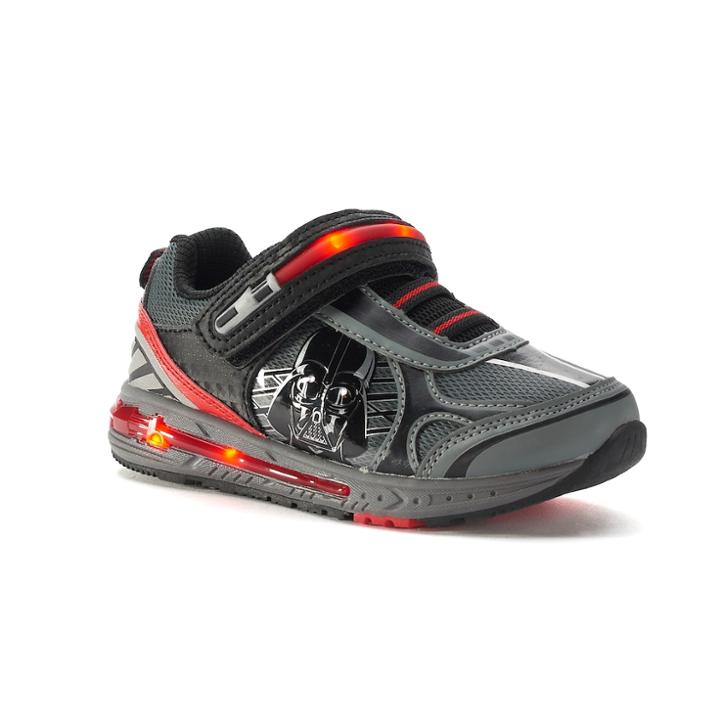 Star Wars Darth Vader Toddler Boys' Light-up Shoes, Size: 12, Grey