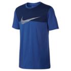 Men's Nike Metallic Swoosh Tee, Size: Large, Blue Other