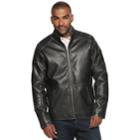 Men's Xray Slim-fit Washed Faux-leather Moto Jacket, Size: Xxl, Black