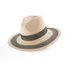 Women's Reed Stitched Panama Hat, Black