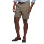 Men's Croft & Barrow&reg; Classic-fit Twill Belted Outdoor Shorts, Size: 34, Med Brown