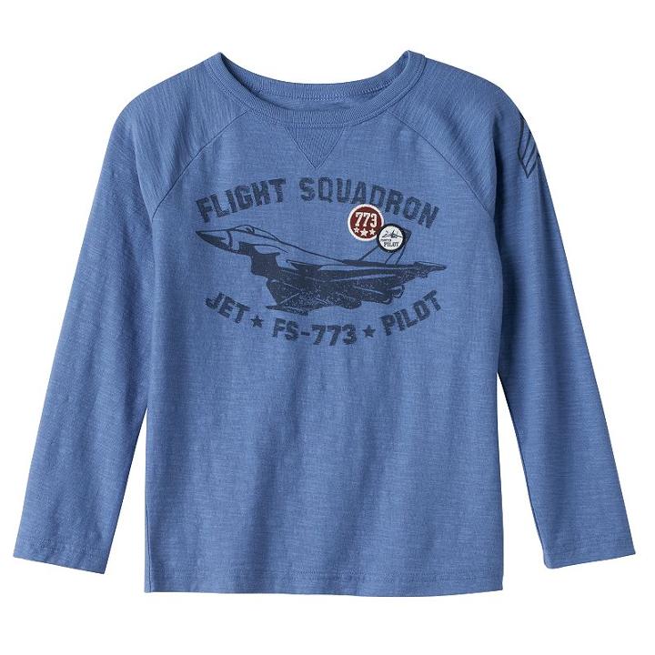 Boys 4-7x Sonoma Goods For Life&trade; Slubbed Graphic Tee, Boy's, Size: 7, Turquoise/blue (turq/aqua)