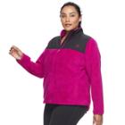 Plus Size Fila Sport&reg; Fleece Jacket, Women's, Size: 1xl, Dark Pink