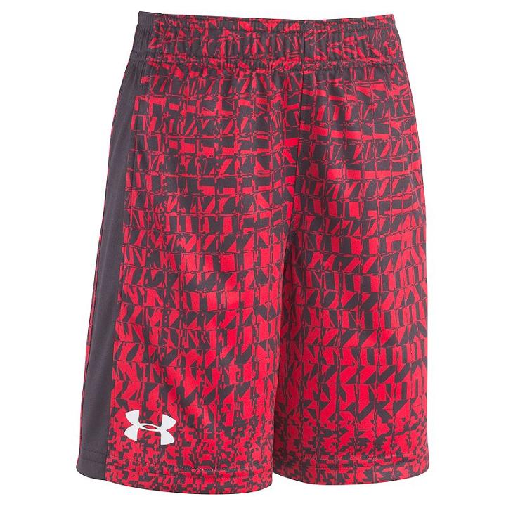 Boys 4-7 Under Armour Code Print Shorts, Boy's, Size: 6, Red