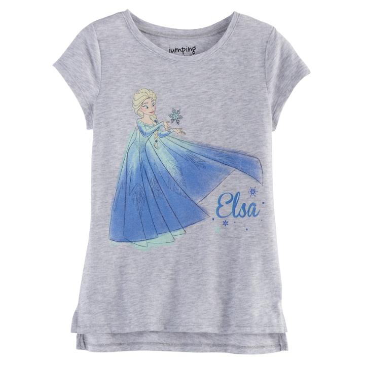 Disney's Frozen Girls 4-10 Elsa High-low Tee By Jumping Beans®, Size: 6, Light Grey