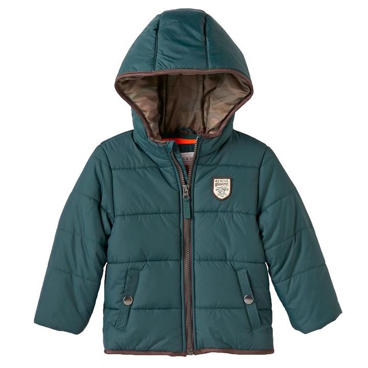 Boys 4-7 Carter's Heavyweight Fleece-lined Solid Jacket, Boy's, Size: 5-6, Dark Green