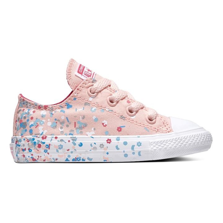 Toddler Girls' Converse Chuck Taylor All Star Birthday Confetti High Top Shoes, Size: 8 T, Pink
