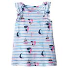 Girls 4-10 Jumping Beans&reg; Print Flutter-sleeve Tank, Girl's, Size: 10, Natural